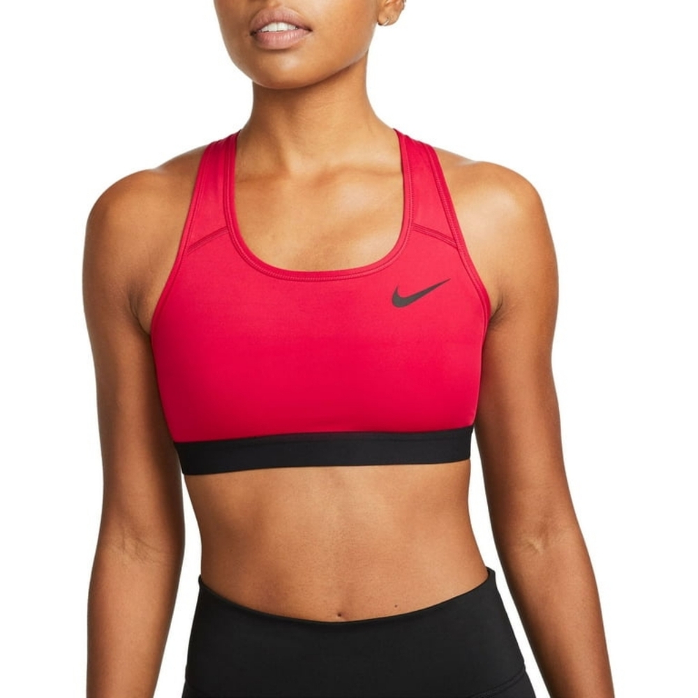 Nike Pro Swoosh NonPadded Red Sports Bra Medium Support XL